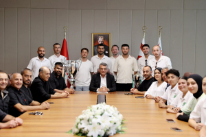 Cumhurbaşkanı Tufan Erhürman, Gençlik Gücü Türk Spor Kulübü’nü kabul etti