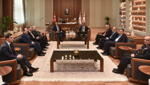 Erhürman, Türkiye İçişleri Bakanı Çiftçi’yi kabul etti