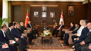 Başbakan Üstel, Türkiye İçişleri Bakanı Çiftçi’yi kabul etti