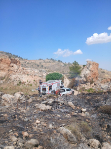 Taşkent’le Güngör arasındaki yangın söndürüldü