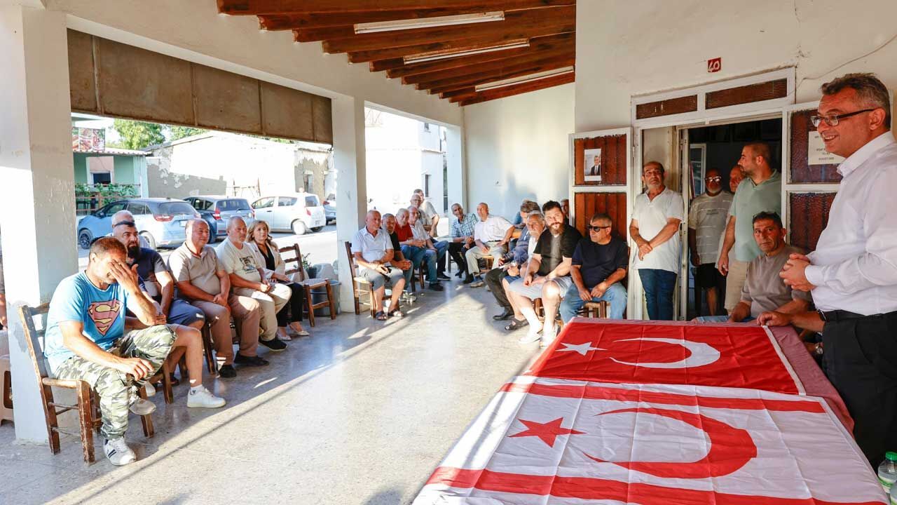 Cumhurbaşkanı Erhürman, Mesarya bölgesinde yurttaşlarla bir araya geldi