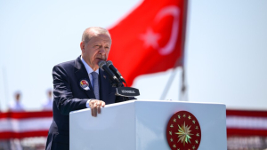Erdoğan: Türkiye, tarihinde ilk kez bir NATO ve Avrupa Birliği üyesi ülkeye savaş gemisi ihraç etmiştir