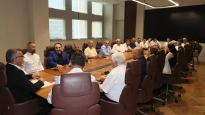 Cumhurbaşkanı Erhürman, sendika temsilcileriyle görüştü