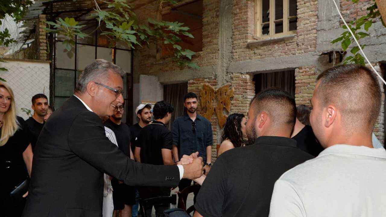 Erhürman çifti Genç Kültür Kollektifi'nin tanıtım etkinliğine katıldı