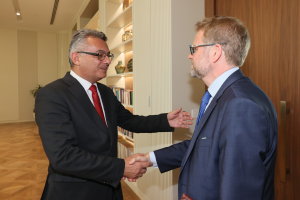 Erhürman, Hagström’ü kabul etti