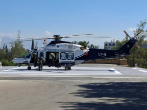Rum Başkanlık Sarayı’na helikopter pisti… Keşif amaçlı ilk deneme uçuşu gerçekleştirildi
