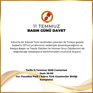Gazeteciler Birliği, 11 Temmuz Basın Günü resepsiyonu düzenliyor