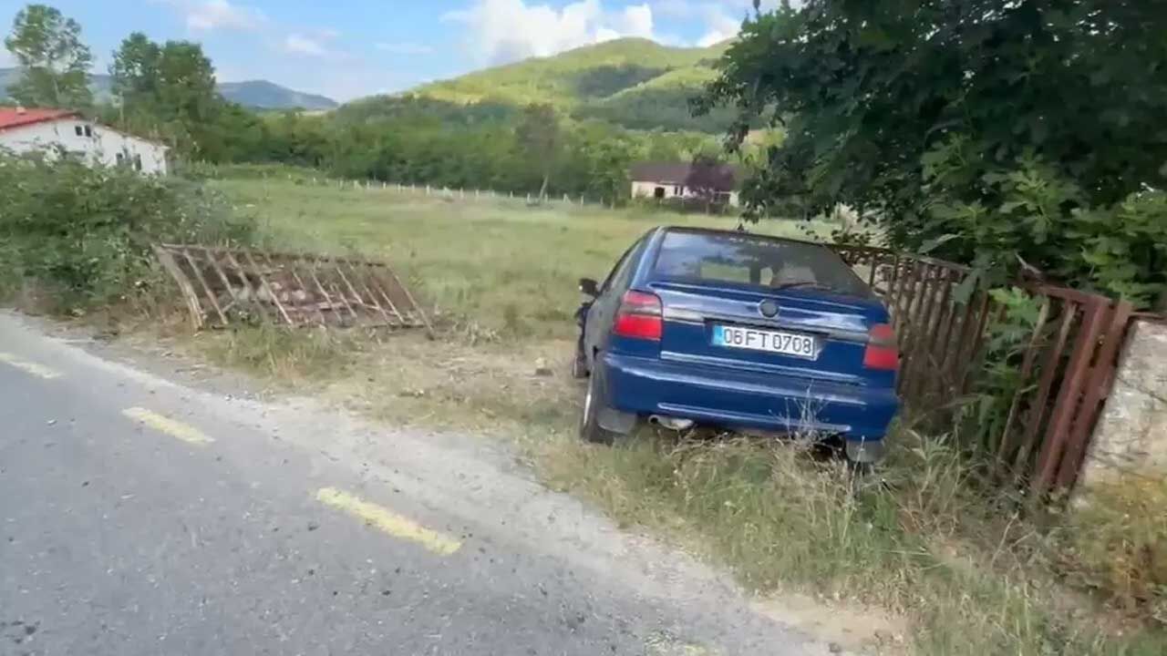 Kaza yapan sürücü aracını bırakıp uyumaya gitti