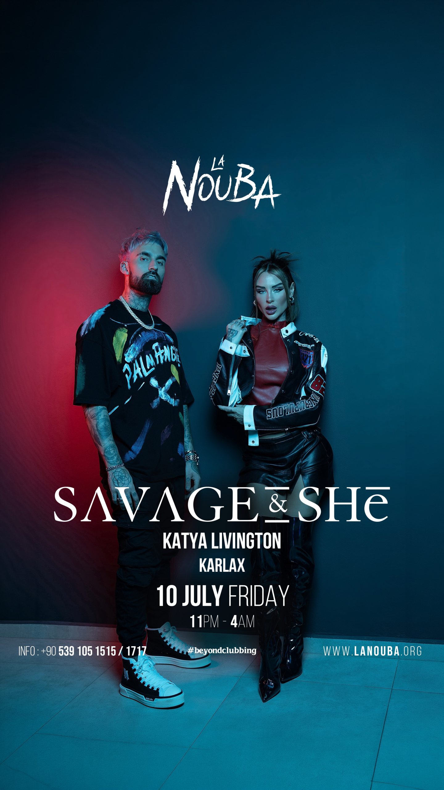 DÜNYACA ÜNLÜ AFRO MELODIC HOUSE İKİLİSİ SAVAGE & SHĒ,  İLK KEZ LA NOUBA SAHNESİNDE!