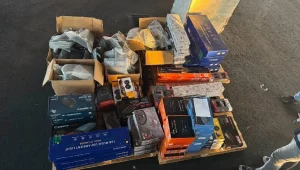 Gazimağusa’da 200 bin TL’lik elektronik eşyaya el konuldu, 600 bin TL ceza yazıldı