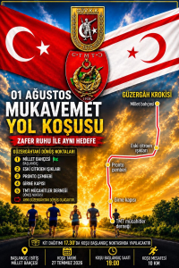 “01 Ağustos Mukavemet Yol Koşusu” yarın…Lefkoşa’da bazı yollar trafiğe kapanacak