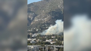 Bellapais’te sabah saatlerinde çıkan yangın söndürüldü