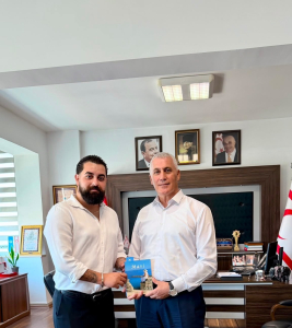 TAGRA Teknoloji ve Zeytin Ağacı Eğitim ve Yardımlaşma Derneği yetkilileri Ekonomi Bakanı Amcaoğlu’nu ziyaret etti