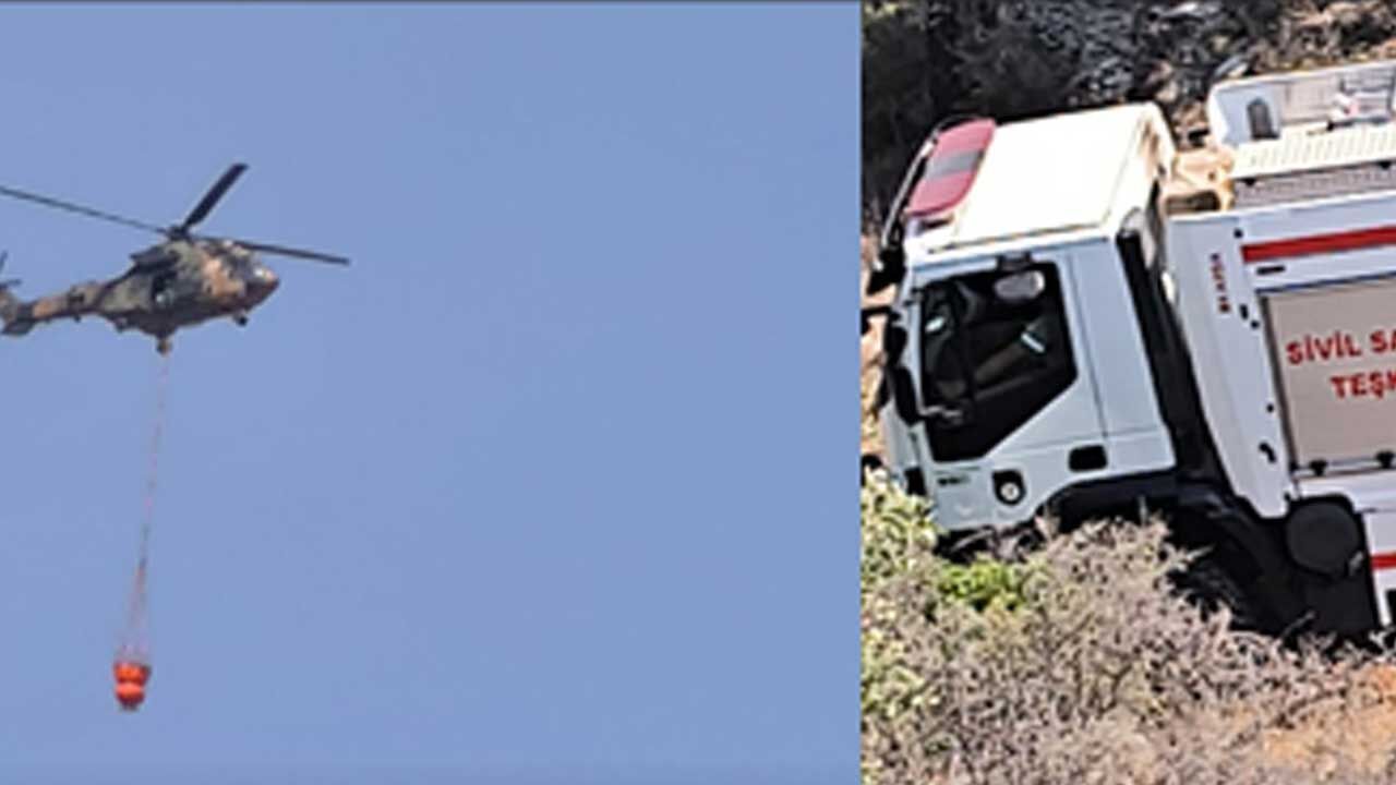 Tirmen’de ormanlık alanda çıkan yangın henüz kontrol altına alınamadı