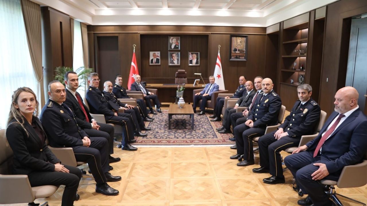 Başbakan Üstel, Türkiye Emniyet Genel Müdürü Ali Fidan’ı kabul etti