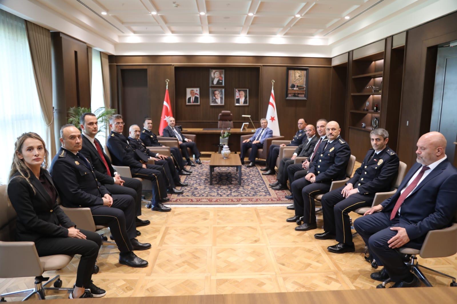 Başbakan Üstel TC Emniyet Genel Müdürü Ali Fidan’ı kabul etti