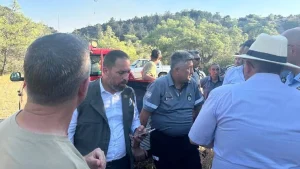 Bakan Çavuş yangın bölgesinde