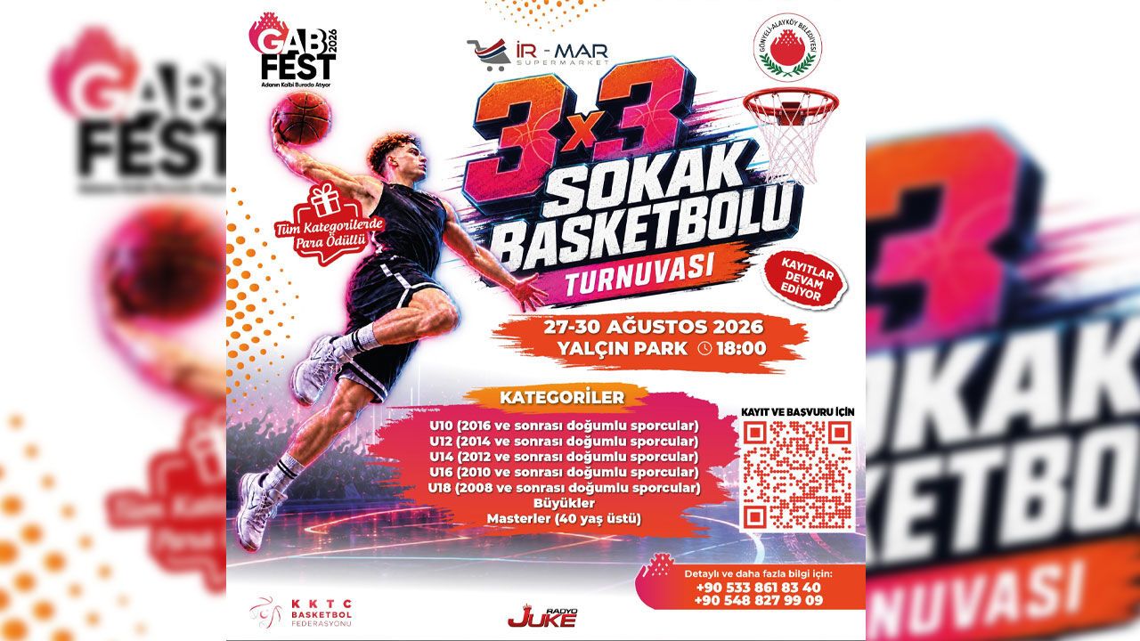 3X3 Sokak Basketbolu Turnuvası’nda kayıtlar devam ediyor