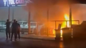 Lefkoşa’da oto galeri kundaklandı: İki kişi Ercan’da tutuklandı