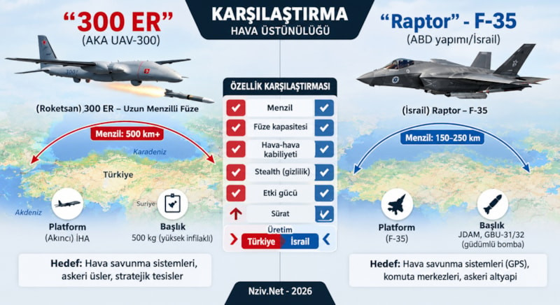 İsrail medyasından Roketsan 300 ER Analizi: Türk füzesi bize karşı üstün