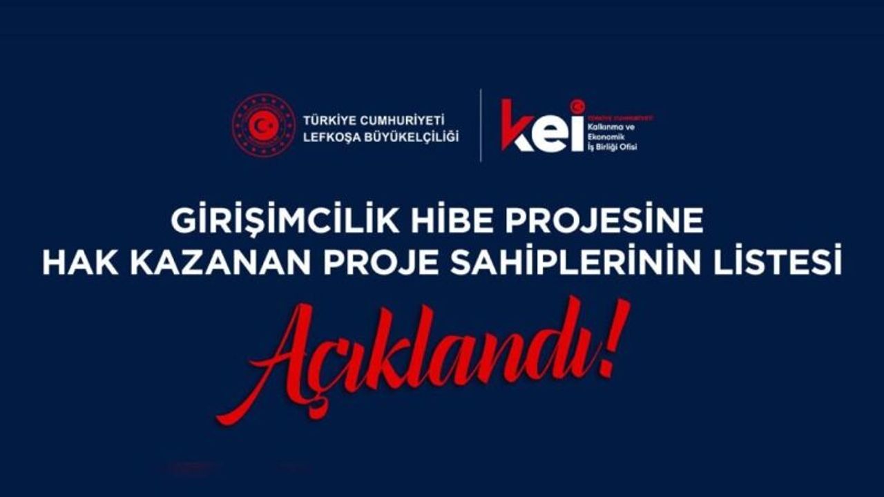 Girişimcilik Hibe Programı sonuçları açıklandı