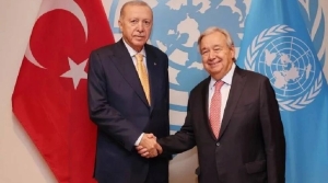 Erdoğan, Guterres ile bir araya geldi