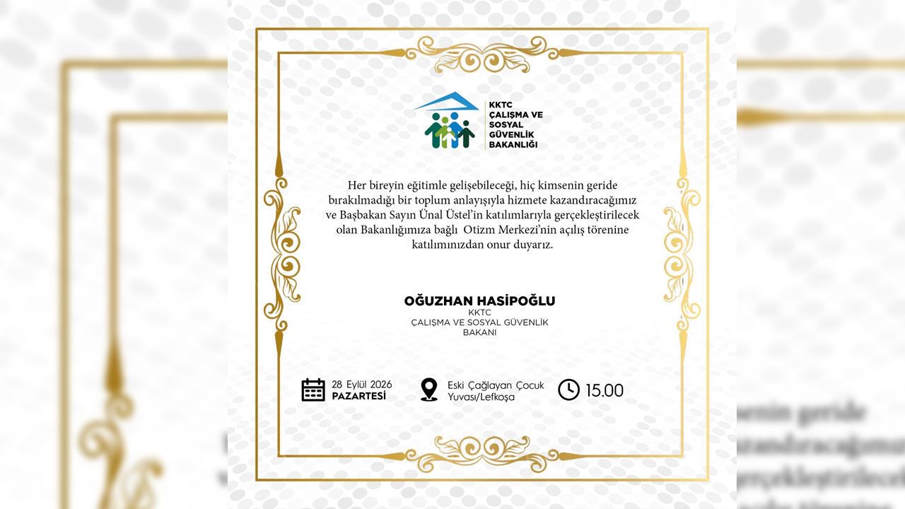 KKTC'nin ilk otizm merkezi hizmete giriyor