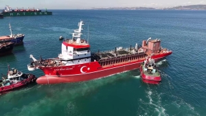 Türkiye’nin ilk yerli ve milli tarama gemisi suya indirildi