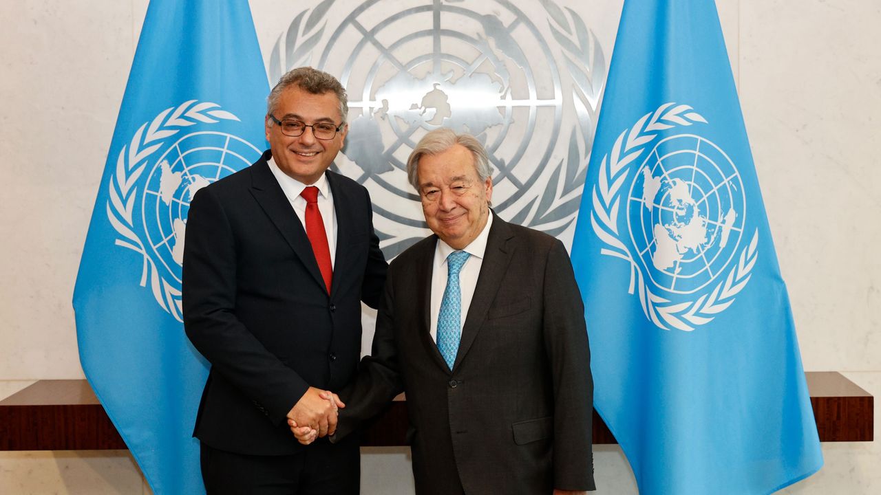 Cumhurbaşkanı Erhürman, BM Genel Sekreteri Guterres ile görüştü