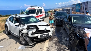 Esentepe’de zincirleme trafik kazası: 1 yaralı