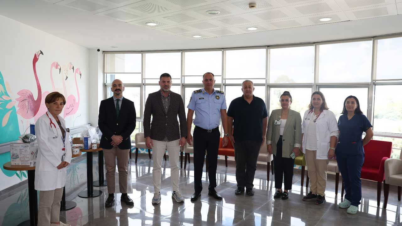 Polislerden Çocuk Onkoloji Servisi’ne anlamlı destek