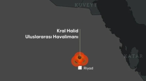 Riyad’daki Kral Halid Havalimanı’nda saldırı sonucu yangın çıktı