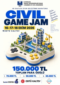 Oyun projelerinin geliştirileceği Civil Game Jam, ODTÜ KKK’de başlıyor
