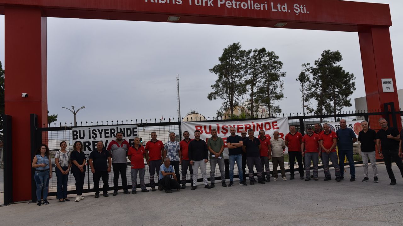 Petrol İşçileri Sendikası Kalecik Dolum Tesisleri’nde süresiz grev başlattı...