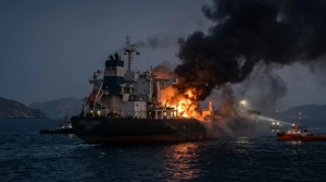 İran: “Hürmüz Boğazı’nda yasak bölgeyi geçmeye çalışan tanker alev aldı”