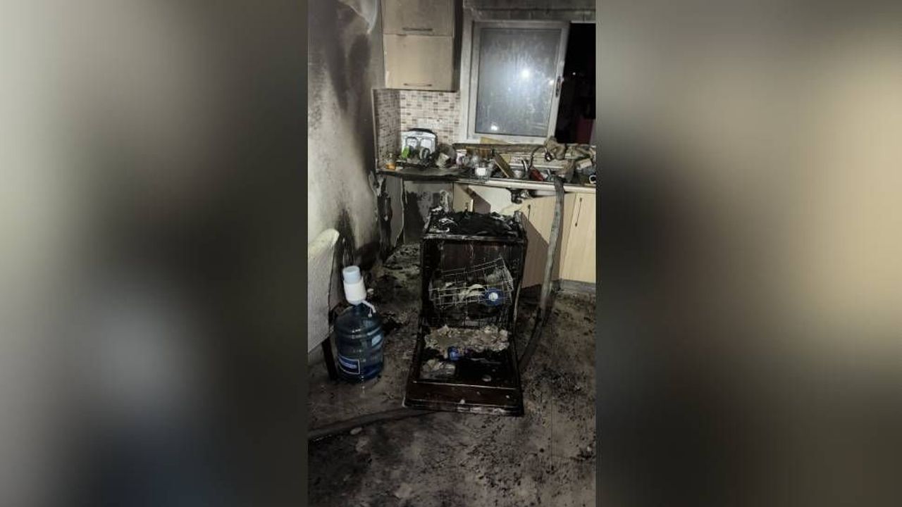 Gönyeli’de bulaşık makinesi yangına neden oldu
